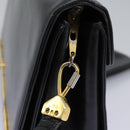 Christian Dior Shoulder Bag Calf leather Black Auth 119992-16