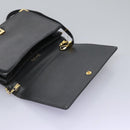 Christian Dior Shoulder Bag Calf leather Black Auth 119992-18