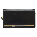 Christian Dior Shoulder Bag Calf leather Black Auth 119992-2