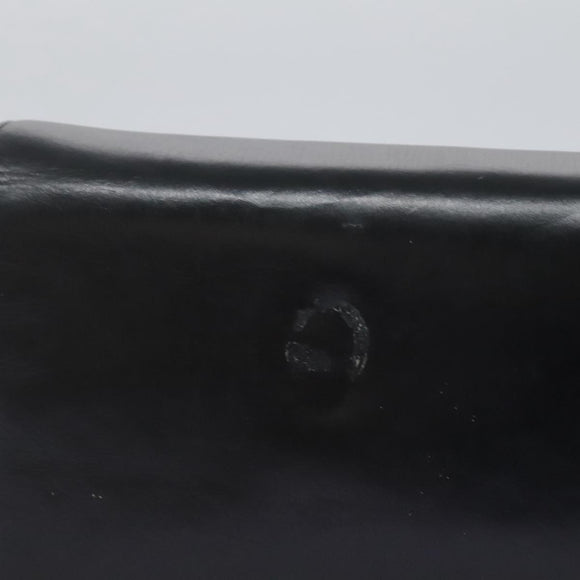 Christian Dior Shoulder Bag Calf leather Black Auth 119992