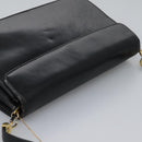 Christian Dior Shoulder Bag Calf leather Black Auth 119992-7