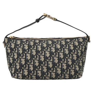 Christian Dior Trotter Canvas Accessory Pouch Navy Auth 120003 - 0