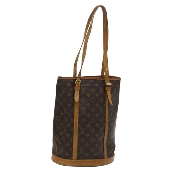 LOUIS VUITTON Monogram Bucket GM Shoulder Bag M42236 LV Auth 120016