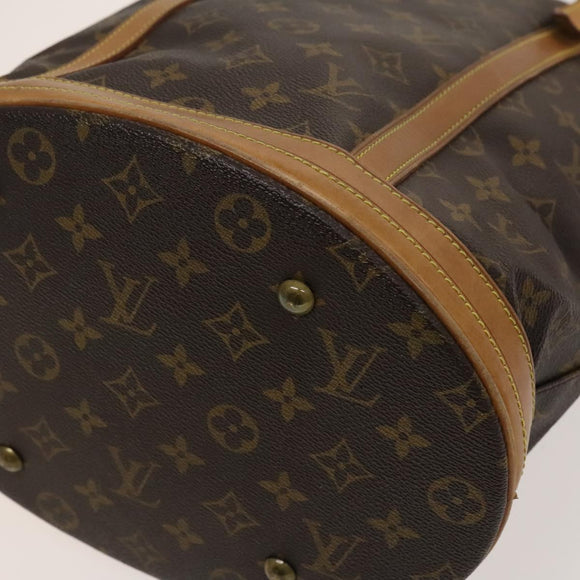 LOUIS VUITTON Monogram Bucket GM Shoulder Bag M42236 LV Auth 120016