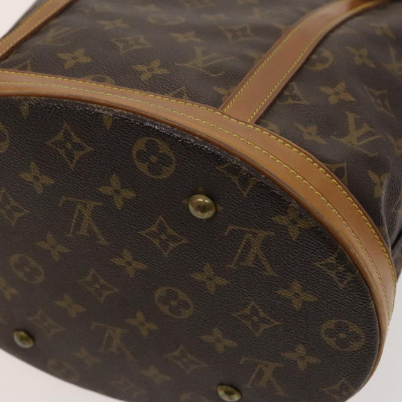 LOUIS VUITTON Monogram Bucket GM Shoulder Bag M42236 LV Auth 120016