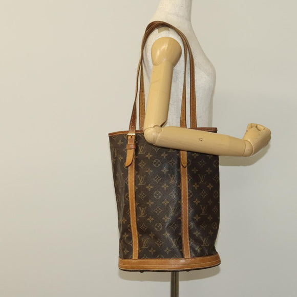 LOUIS VUITTON Monogram Bucket GM Shoulder Bag M42236 LV Auth 120016