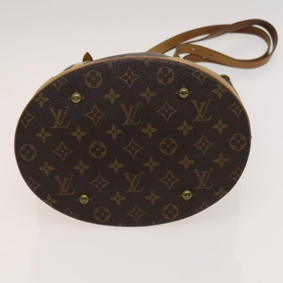 LOUIS VUITTON Monogram Bucket GM Shoulder Bag M42236 LV Auth 120016