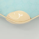 GUCCI GG Canvas Shoulder Bag Light Blue Gold 001 4158 Auth 120032-14