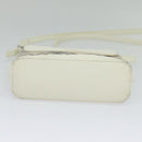 BURBERRY Nova Check Shoulder Bag Canvas Beige Silver Auth 120041-5