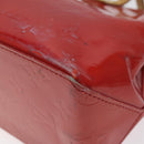 LOUIS VUITTON Monogram Vernis Reade PM Hand Bag Red Rouge M91088 LV Auth 120043-14
