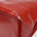 LOUIS VUITTON Monogram Vernis Reade PM Hand Bag Red Rouge M91088 LV Auth 120043-16