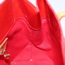 LOUIS VUITTON Monogram Vernis Reade PM Hand Bag Red Rouge M91088 LV Auth 120043-18