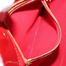 LOUIS VUITTON Monogram Vernis Reade PM Hand Bag Red Rouge M91088 LV Auth 120043-20