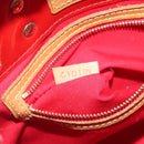LOUIS VUITTON Monogram Vernis Reade PM Hand Bag Red Rouge M91088 LV Auth 120043-12