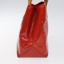 LOUIS VUITTON Monogram Vernis Reade PM Hand Bag Red Rouge M91088 LV Auth 120043-4
