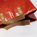 LOUIS VUITTON Monogram Vernis Reade PM Hand Bag Red Rouge M91088 LV Auth 120043-7