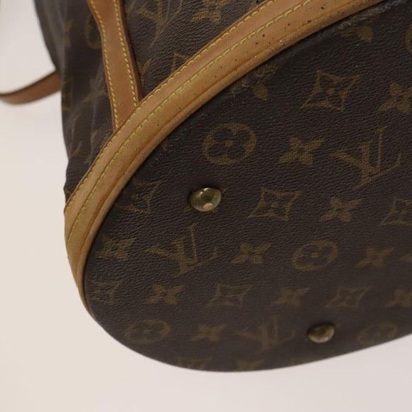 LOUIS VUITTON Monogram Bucket GM Shoulder Bag M42236 LV Auth 120057