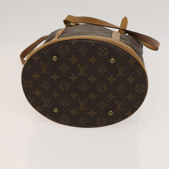 LOUIS VUITTON Monogram Bucket GM Shoulder Bag M42236 LV Auth 120057