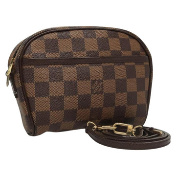 LOUIS VUITTON Damier Ebene Pochette Ipanema Shoulder Bag N51296 LV Auth 120073