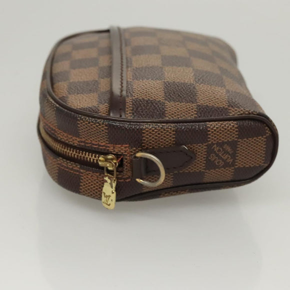 LOUIS VUITTON Damier Ebene Pochette Ipanema Shoulder Bag N51296 LV Auth 120073