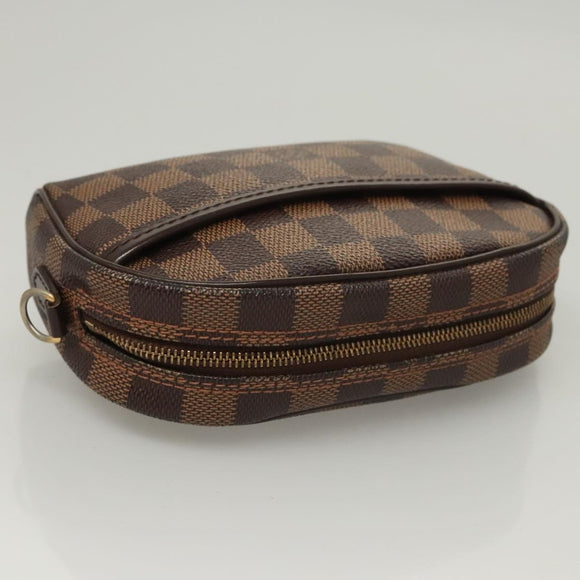 LOUIS VUITTON Damier Ebene Pochette Ipanema Shoulder Bag N51296 LV Auth 120073