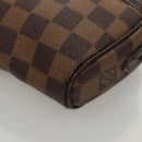 LOUIS VUITTON Damier Ebene Pochette Ipanema Shoulder Bag N51296 LV Auth 120073-14