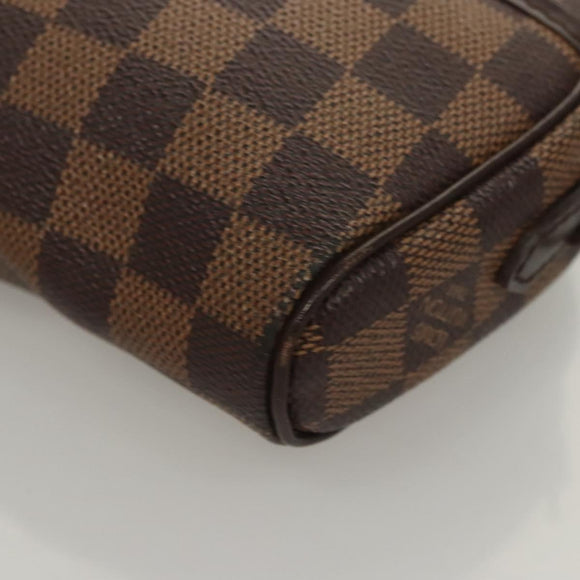 LOUIS VUITTON Damier Ebene Pochette Ipanema Shoulder Bag N51296 LV Auth 120073