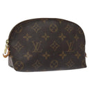 LOUIS VUITTON Monogram Pochette Cosmetic PM Cosmetic Pouch M47515 LV Auth 120099-1