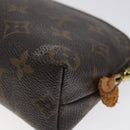 LOUIS VUITTON Monogram Pochette Cosmetic PM Cosmetic Pouch M47515 LV Auth 120099-15