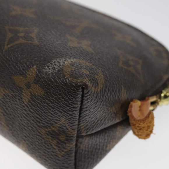 LOUIS VUITTON Monogram Pochette Cosmetic PM Cosmetic Pouch M47515 LV Auth 120099