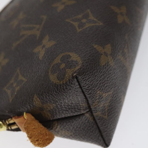 LOUIS VUITTON Monogram Pochette Cosmetic PM Cosmetic Pouch M47515 LV Auth 120099