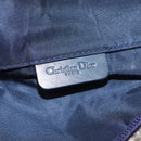 Christian Dior Trotter Canvas Saddle Pouch Navy Gold Auth 120108-18