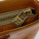 LOUIS VUITTON Monogram Vernis Houston Hand Bag Beige M91004 LV Auth 120112-10