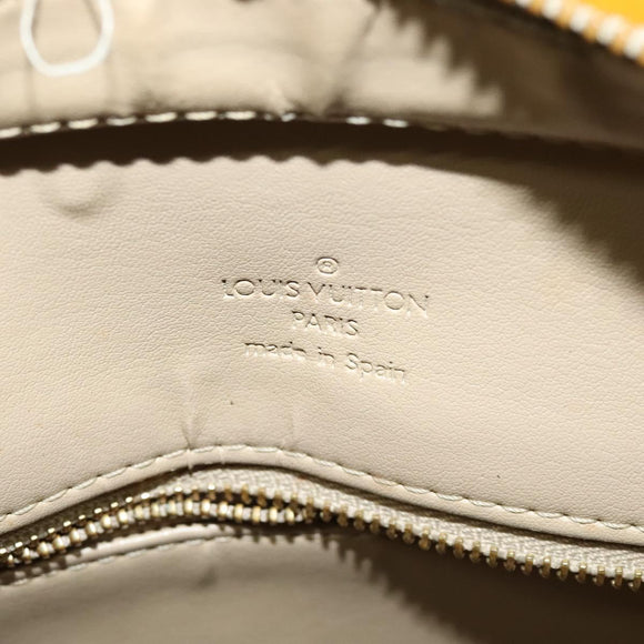 LOUIS VUITTON Monogram Vernis Houston Hand Bag Beige M91004 LV Auth 120112