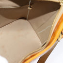 LOUIS VUITTON Monogram Vernis Houston Hand Bag Beige M91004 LV Auth 120112-18