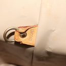 LOUIS VUITTON Monogram Vernis Houston Hand Bag Beige M91004 LV Auth 120112-12