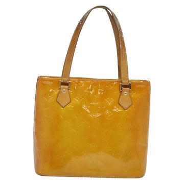 LOUIS VUITTON Monogram Vernis Houston Hand Bag Beige M91004 LV Auth 120112 - 0