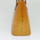 LOUIS VUITTON Monogram Vernis Houston Hand Bag Beige M91004 LV Auth 120112-3