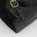 GUCCI Bamboo Backpack Suede Black Gold Auth 120117-9