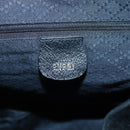 GUCCI Bamboo Backpack Suede Black Gold Auth 120117-21