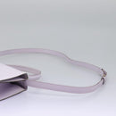 CELINE Hand Bag Leather 2way Purple Gold Auth 120119-15
