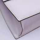CELINE Hand Bag Leather 2way Purple Gold Auth 120119-18