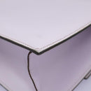 CELINE Hand Bag Leather 2way Purple Gold Auth 120119-21
