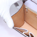 CELINE Hand Bag Leather 2way Purple Gold Auth 120119-26