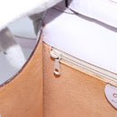 CELINE Hand Bag Leather 2way Purple Gold Auth 120119-26