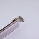 CELINE Hand Bag Leather 2way Purple Gold Auth 120119-9