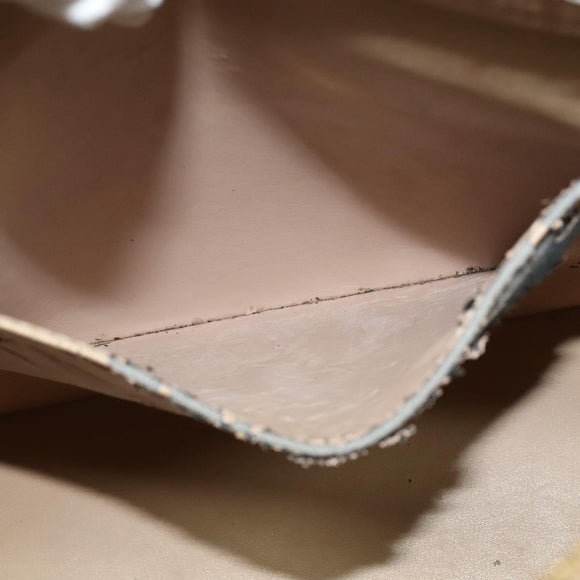 LOUIS VUITTON Monogram Vernis Houston Hand Bag Beige M91004 LV Auth 120122