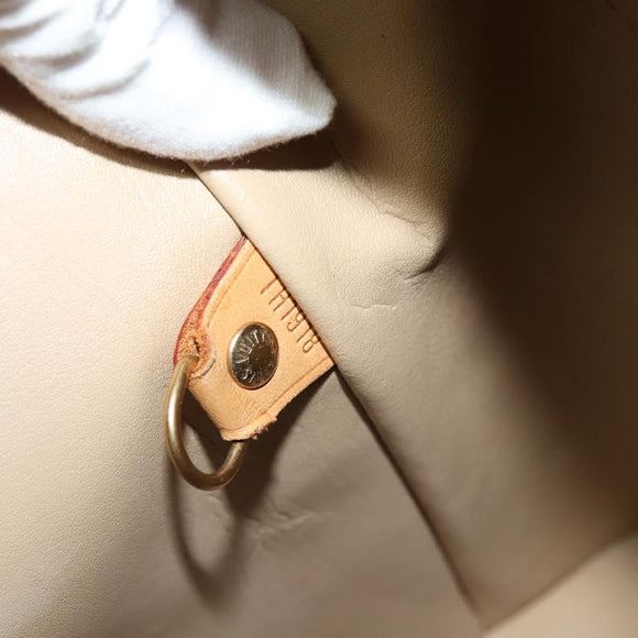 LOUIS VUITTON Monogram Vernis Houston Hand Bag Beige M91004 LV Auth 120122