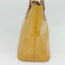 LOUIS VUITTON Monogram Vernis Houston Hand Bag Beige M91004 LV Auth 120122-4