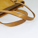 LOUIS VUITTON Monogram Vernis Houston Hand Bag Beige M91004 LV Auth 120122-7